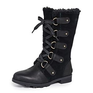 Sorel Emilie Lace Boot, Black NWT